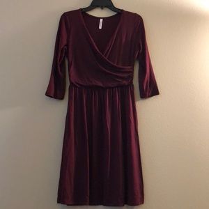 Maroon dress